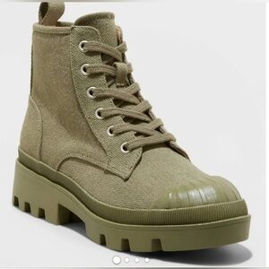 Women's Teagan Lace-Up Sneaker Boots - Universal Thread™ Olive